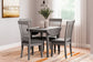 Shullden Dining Table and 4 Chairs