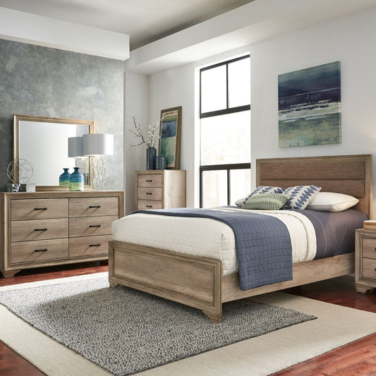 Sun Valley - Full Upholstered Bed, Dresser & Mirror