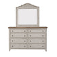 Farmhouse Reimagined - King Poster Bed, Dresser & Mirror, Chest