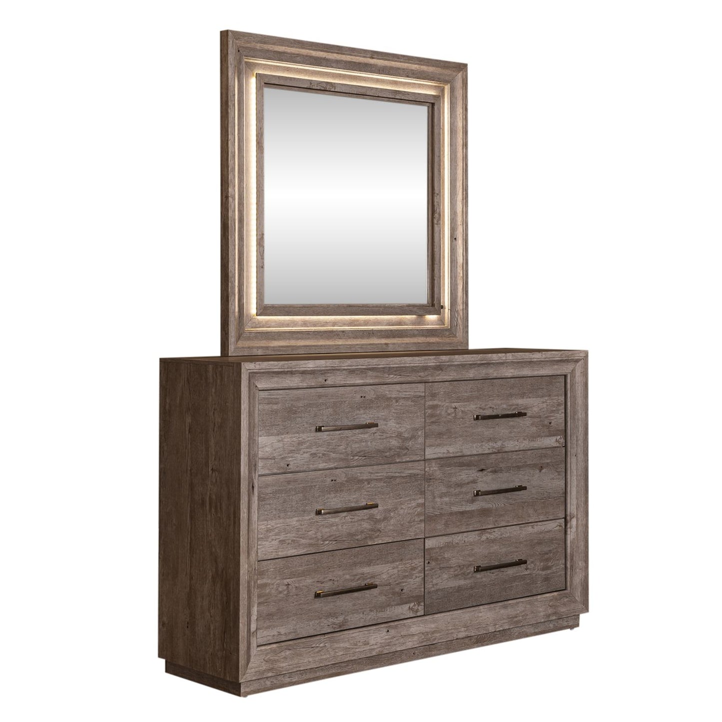 Horizons - Queen Storage Bed, Dresser & Mirror, Chest