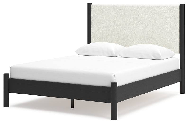 Cadmori Queen Upholstered Panel Bed