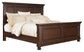 Porter California King Panel Bed with Mirrored Dresser