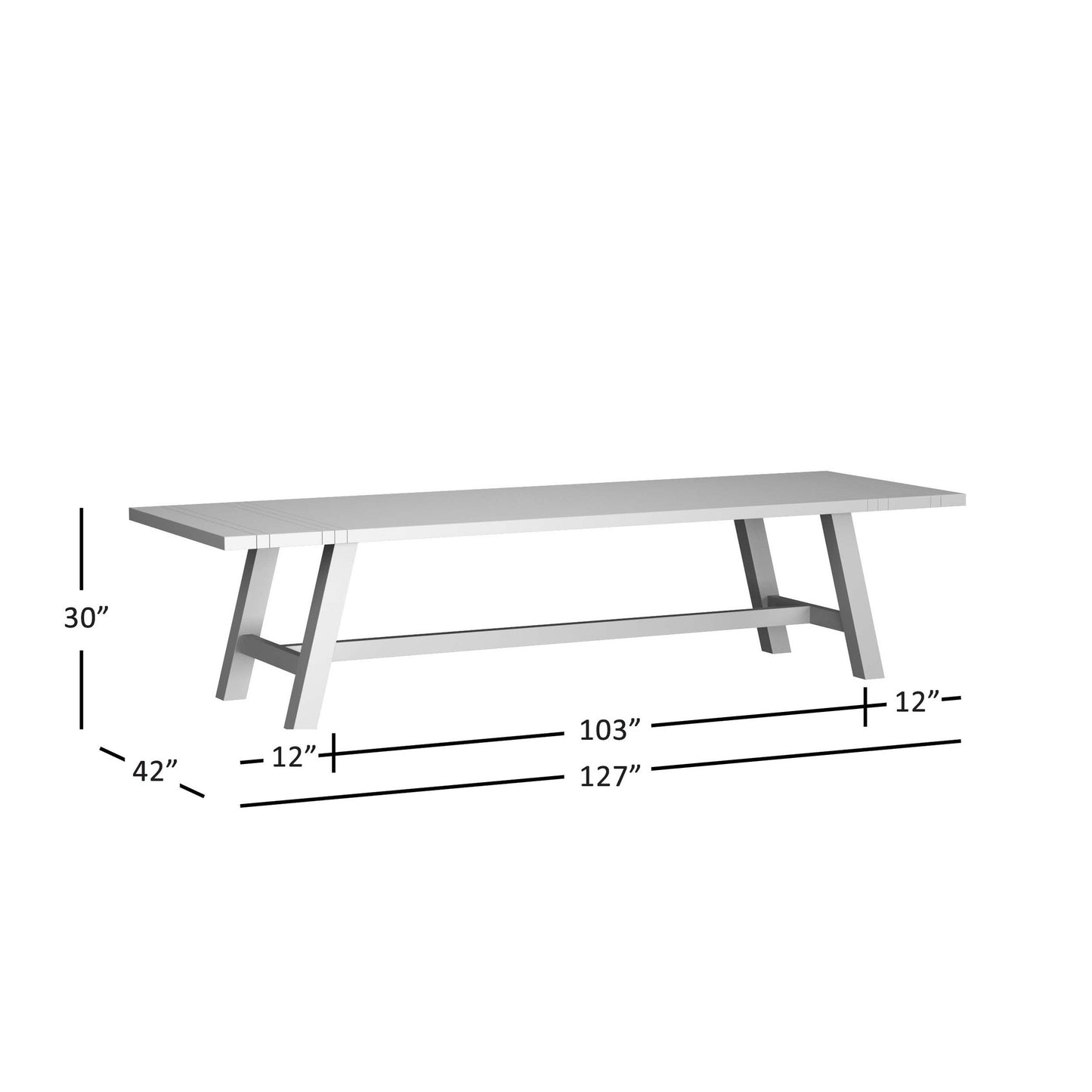 Telluride Trestle Extension Dining Table