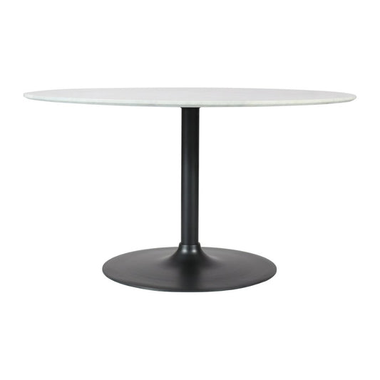 Rowan 42" Round Marble Pedestal Dining Table