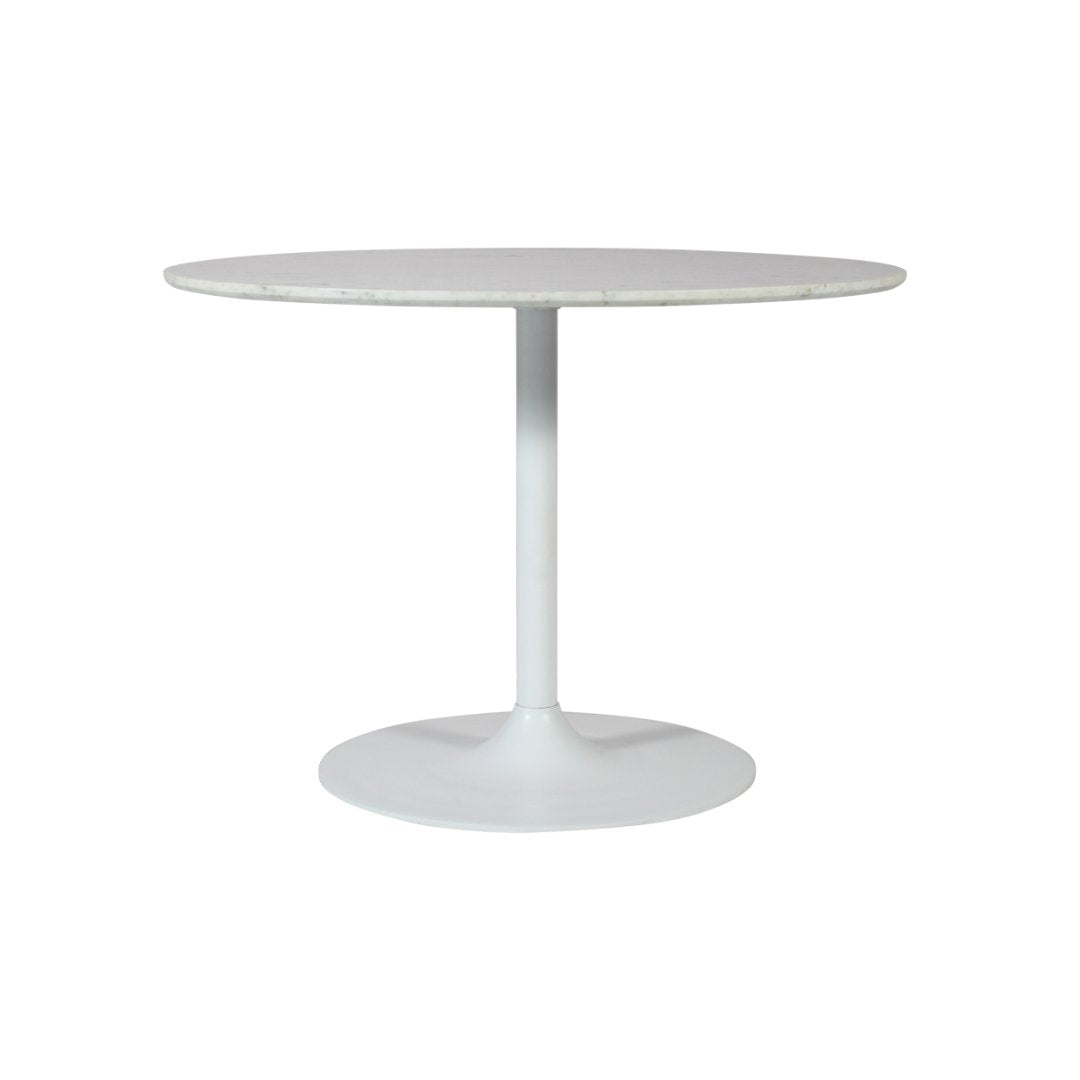 Rowan 42" Round Marble Pedestal Dining Table
