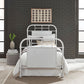 Vintage Series - Twin Metal Bed - Antique White